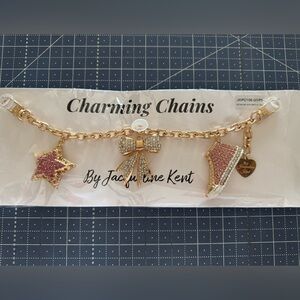 Jacqueline Kent purse chain with crystals and sparkle!! BRAND NEW!